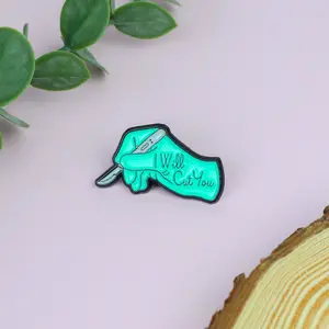 Surgery Nurse Enamel Pin, I Will Cut You Badge Brooch, Funny Nurse Gift For Surgery Squad Surgical Doctor, Nurse Life Lapel Pin Brooch 022