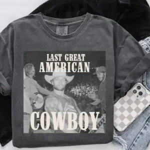 Noahh Legros Men's Shirt for the Last Great American Cowboy with Zaach Concert T-Shirt