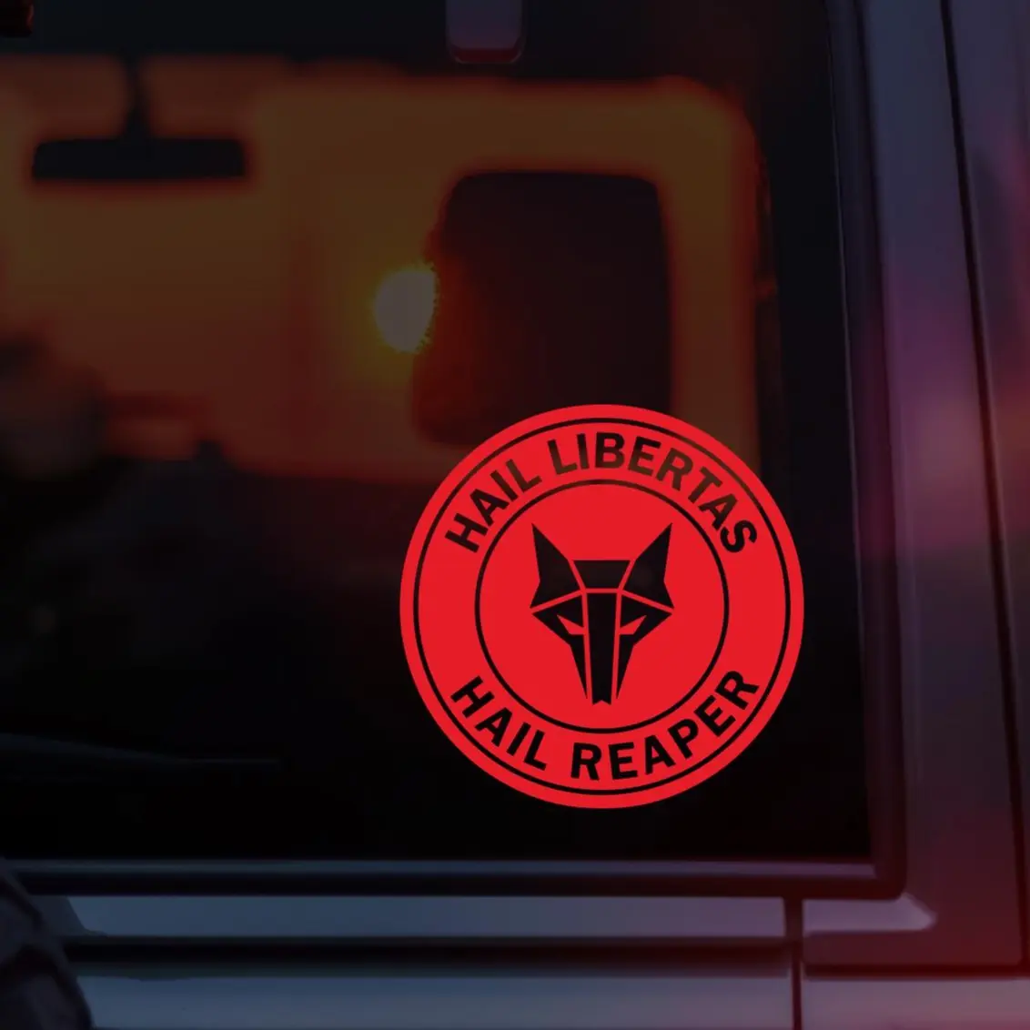 Red Rising Car Red Rising Vinyl Car Decal, Howler Sigil with “Hail Libertas Hail ...