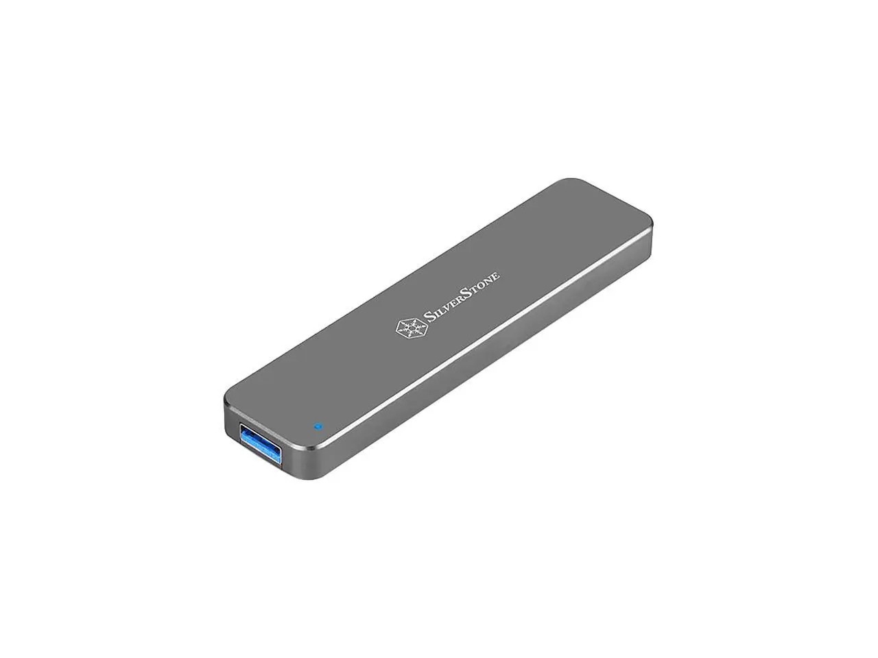 SilverStone SST-MS09C M.2 SATA External SSD Enclosure with USB 3.1 Gen 2