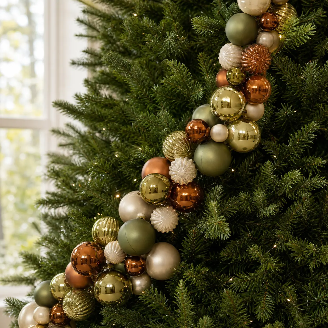 5.9 FT Multicolor Shiny & Matte Shatterproof Ball Garland
