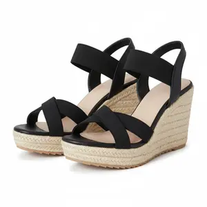 Womens Wedge Sandals Open Toe Ankle Straps Slip On Comfortable Lightweight Soft Aesthetic Party Event Vacation Beach Dressy Evening Casual Walking Viral Tiktok Summer Breathable Sandals