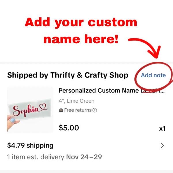 Personalized Custom Name Decal in Holographic or Chrome Vinyl with Heart Design Red Heart Font for Events Special Occasions Vehicle Exterior Decoration Belongings
