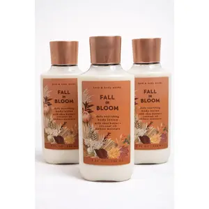 FALL IN BLOOM Bath & Body Works Body Lotion 3-Pack – 8 oz Each