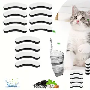 12 pcs Pet Fountain Replacement Foam Sponge Cat Water Fountain Filters activated carbon filter cotton core Cat Water Dispenser Filter Cotton Beauty & Personal Care