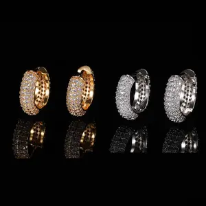 Springtok Y2K zircon bubble round earrings for men and women couples daily jewelry to send meaningful gifts to family and friends