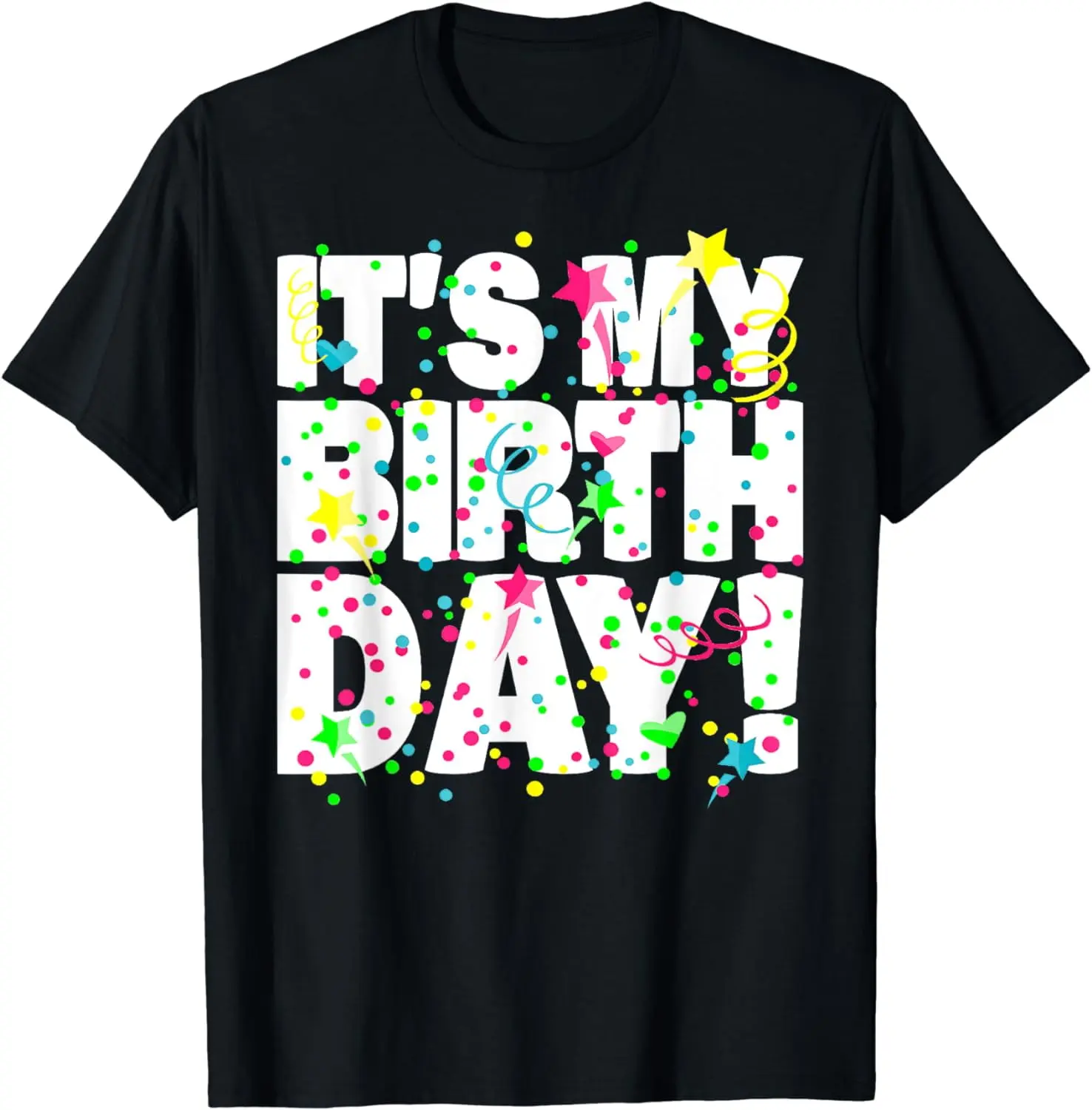 Women's Retro Washed Confetti T-Shirt - Short-Sleeve, Wide Size Range for Men, Teens & Kids