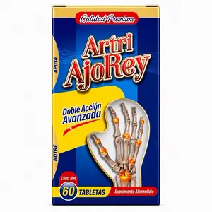 Artri AjoRey Joint Support Tablets – Glucosamine Formula, Double Action Advanced, 60 Count Bone & Mobility Supplement