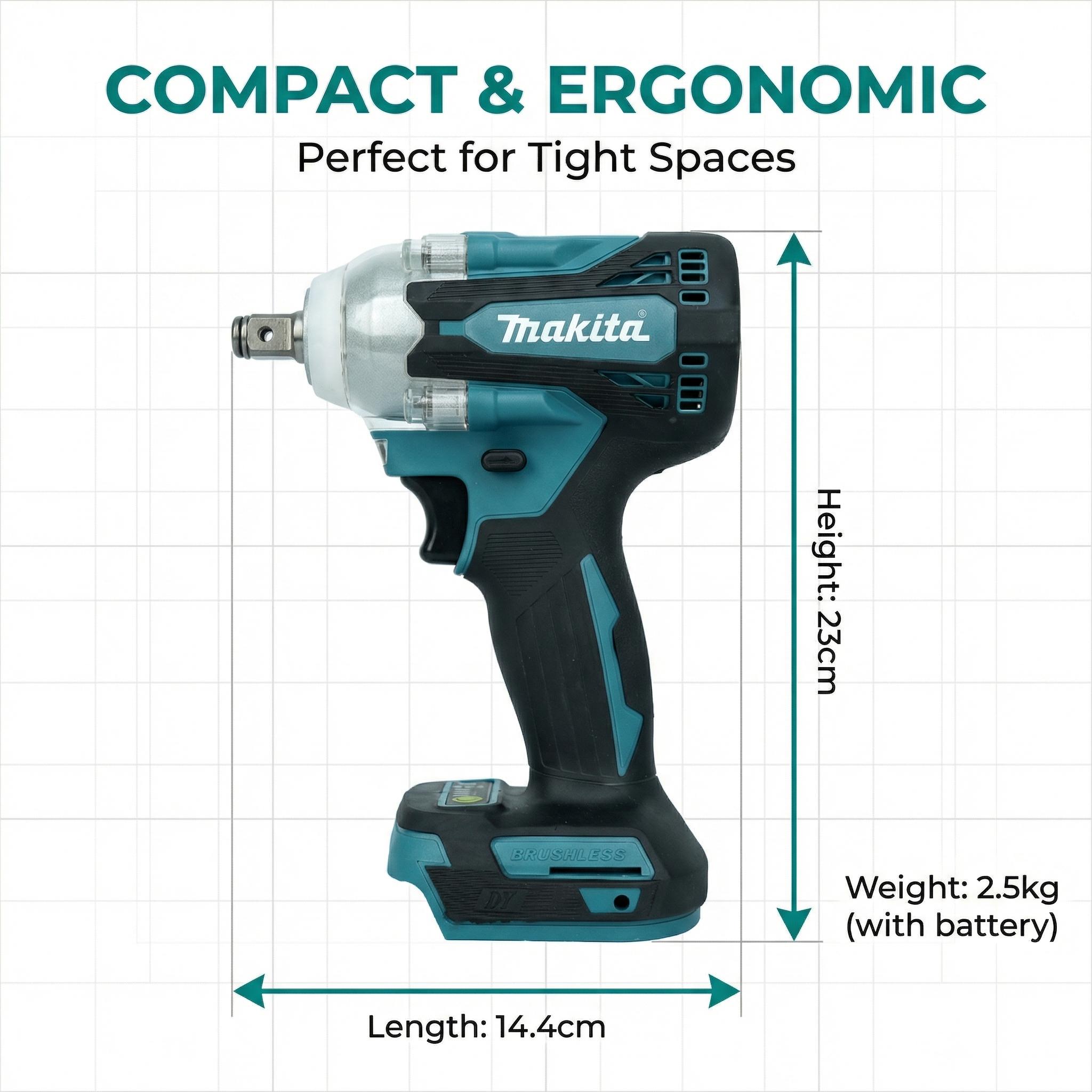 Makita DTW300   For Heavy Duty Use tool kit set impact  Compact Cordless Drill spanner wrench