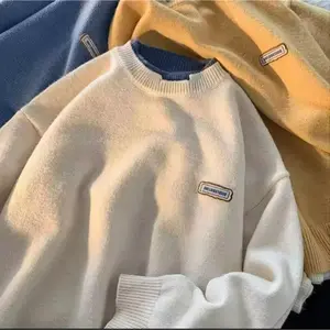 Men's Autumn/winter Loose-fit Idle Style Knitted Pullover Sweater