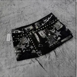 Y2K Gothic Bow Lace Patchwork Pleated Mini Skirt – High Waist Layered Hot Girl Skirt for Women Bottom Womenswear