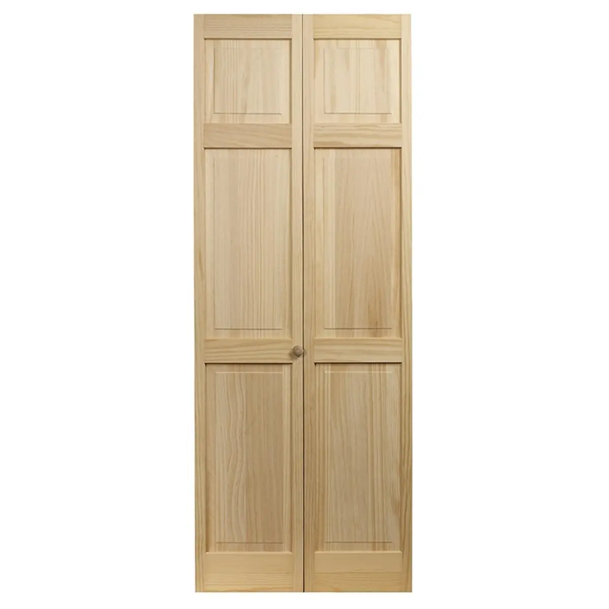 AWC 810630 Model 106 Classic Raised Panel Unfinished Wood Bifold Door, 36 x 80.5 in, 47 lbs, adds style and privacy for any room, Doors