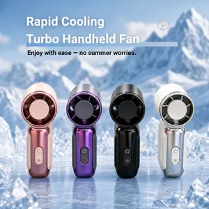 Portable Handheld Fan, Mini USB Rechargeable Fan with LEDDisplay, 3 Speed Personal Cooling Fan with Lanyard, SmallPocket Fan for Travel, Outdoor, Camping, Beach, SummerGift