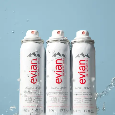 On-the-Go Skin Fix Trio | Evian Facial Spray | instant hydration • cooling mist • fix makeup