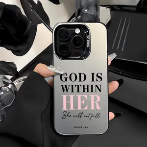 Bible Verse Psalm Pattern Shockproof Protective Case for iPhone 7 8 X Xsmax 11 12 13 14 15 16 17 Pro Max Plus Air XR 16E Cover Christian Unique