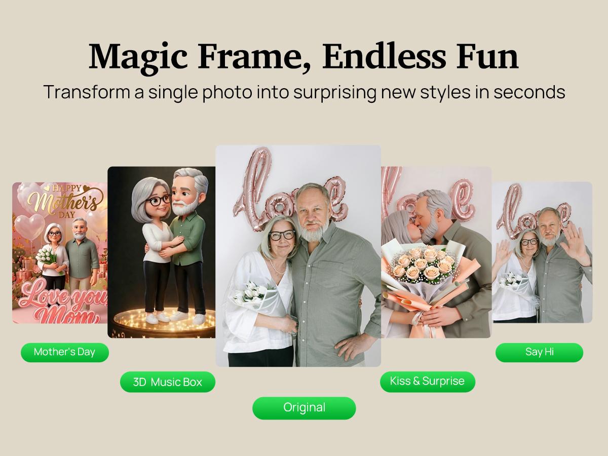 Homture Magic Frame - 10.1″ AI Photo Restoration - TikTok Shop