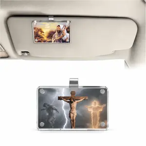 3-in-1 Lenticular Bible Verse Card with Magnetic Display Frame, Credit Card Size Inspirational Scripture Pocket Card, Portable Christian Gift for Home, Office, Car, Wallet