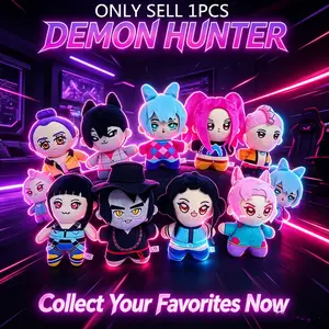 K Pop Demon Hunters Plush Dolls, Rumi Zoey Mira Collectible Figures, Korean Music Group Mascot Decor Gift, New Arrival