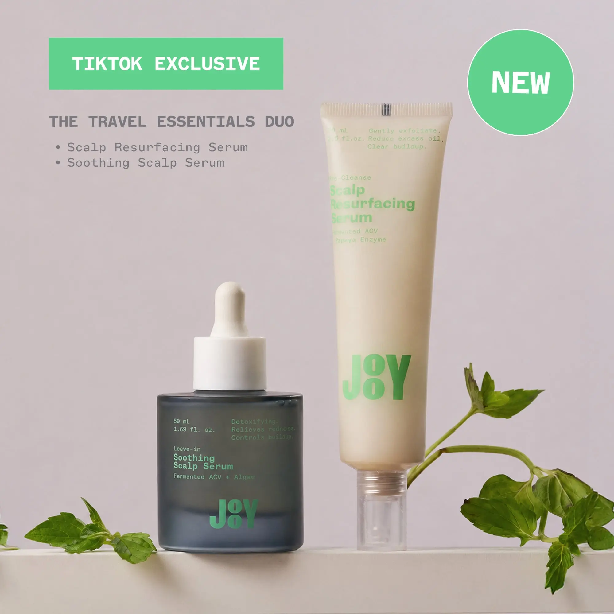 Travel Essentials Duo (Scalp Resurfacing Serum + Soothing Scalp Serum)