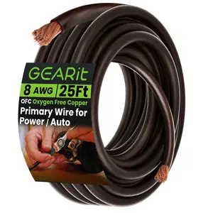 8 Gauge OFC Ground Wire - 8AWG Electrical Power Cable