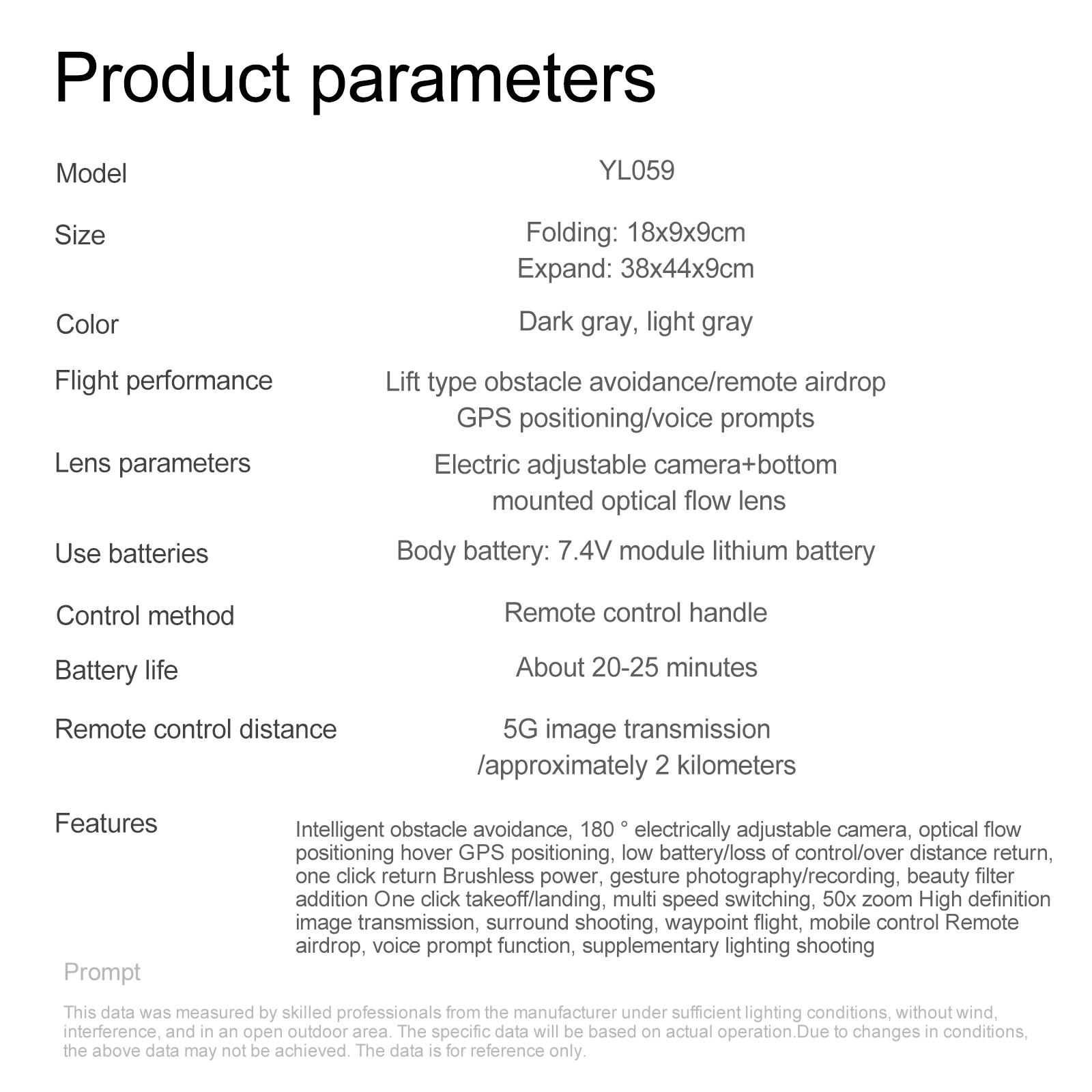 2026 New Design GPS Drone with 180° ESC Camera 5G Large Screen Remote Control Lifting and Obstacle Avoidance Head Brushless Power GPS Return for Amateur Players.