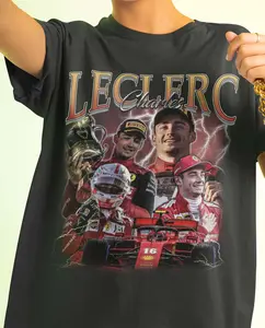 90s Vintage Charles Leclerc Scuderia Ferrari Shirt, Charles Leclerc Scuderia Ferrari Shirt, Charles Leclerc F1 T-shirt, Retro Formula 1 tee Free Shipping