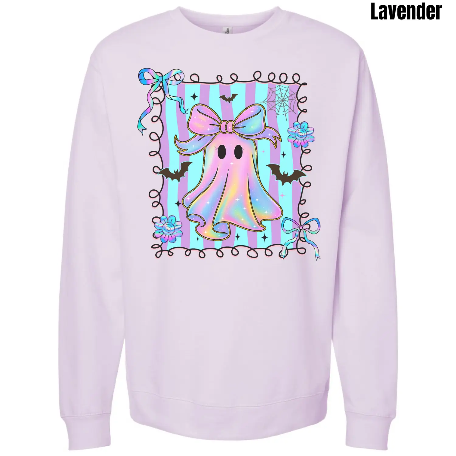 Striped Rainbow Ghost Sweatshirt 'NLB'