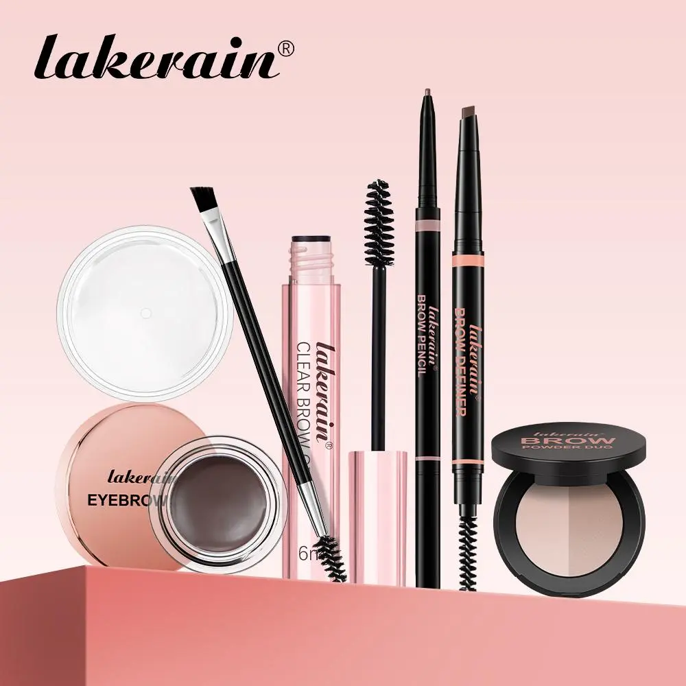 Eyebrow Makeup Set, Everyday Brow Set, 18pcs/set Eyebrow Makeup Tool & Accessories, Including Triangular Eyebrow Pencil, Ultra-fine Eyebrow Pencil, Dual Eyebrow Powder, Cosmetic