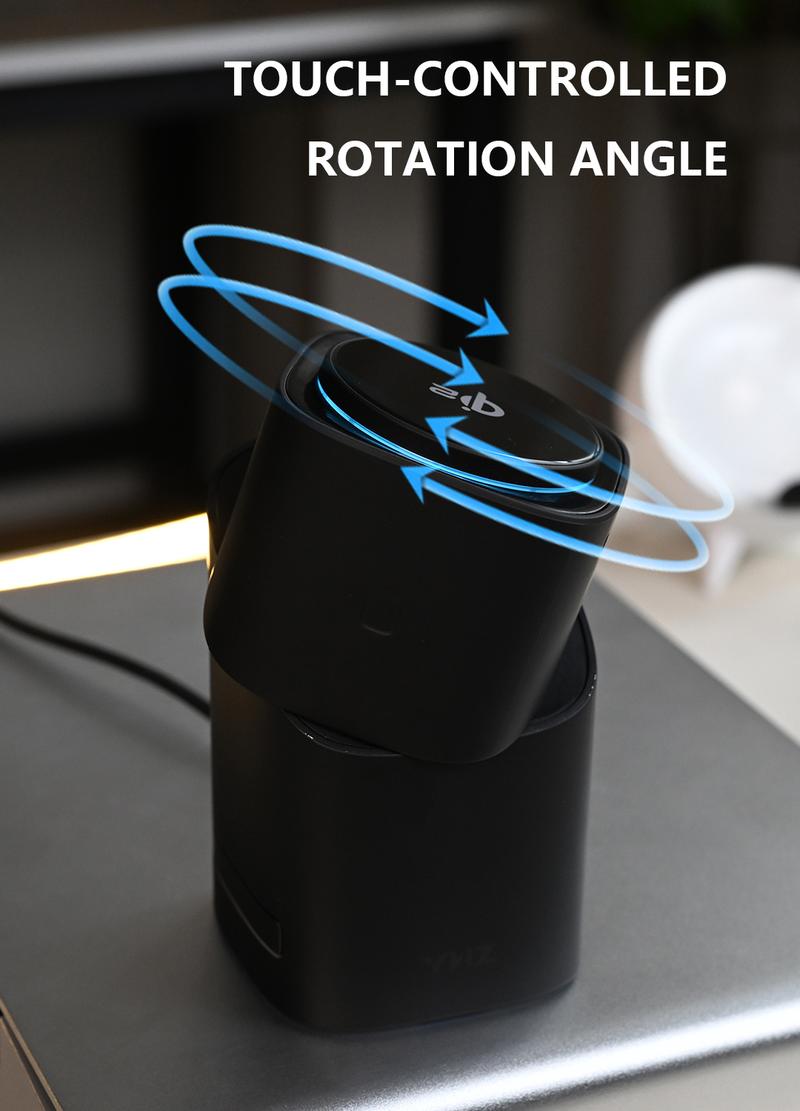 YWZ 3 in 1 Wireless Charger Fast Charging Qi2 Certified for iPhone iWatch AirPods Magnetic Automatic Rotation Touch Pop-Up Charging Station Easy Carry