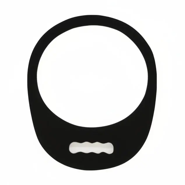 Rounded Shape Foam Makeup Mirror with Handle, Personal Care Accessory for Makeup Check