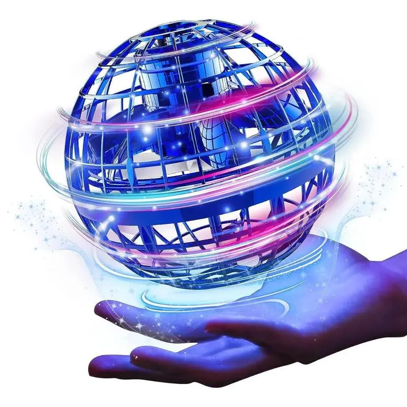 Flying Orb Ball Toy, Hand Drone Orbit, Hand Controlled Boomerang Hover Ball, Cosmic Globe Boomerang Hover Ball Galactic Fidget Spinner, Cool Toys Gift for Boys Girls Teens Outdoor Toys, Halloween, Easter, Christmas Gifts(Blue)