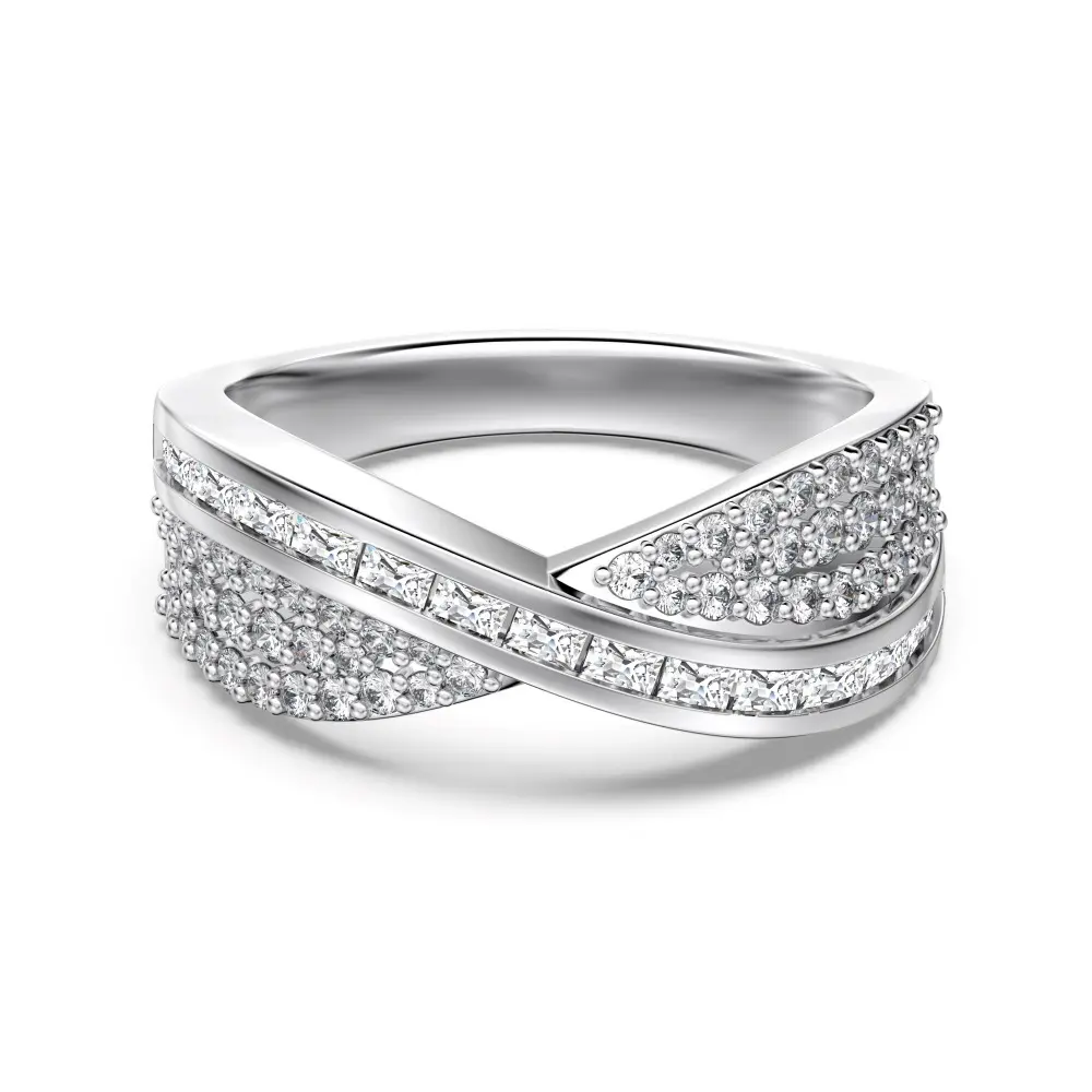 Platinum White Diamond DY121455 S W WH