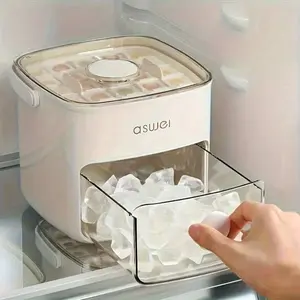 [48 Ice, Double Layer] 48 Ice Countertop Ice Maker | Double Layer Design,  Safety | Suitable For Home, Office, Outdoor
