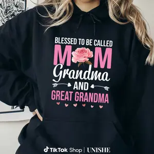 Blessed To Be Called Mom Grandma Great Grandma Soft Crew Neck Tee - Gift for Family