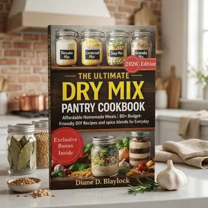 The Ultimate Dry Mix Pantry Cookbook, 120 Homemade Make Ahead Mixes and Pantry Staples, Easy Instant Meal Bases for Everyday Cooking, Time Saving Budget Friendly Recipe Guide with Simple Homemade Kitchen Essentials