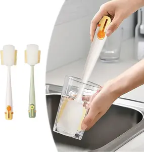 5-in-1 Bottle Cleaning Brush Set, 5 in 1 Water Bottle Brushes for Cleaning, with Long Handle, Multifunctional Gap Cleaning Brushes for Cups, Lids, and Straws