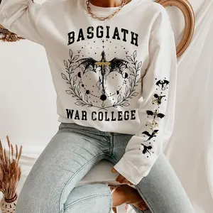 Sale Up To 70% - Basgiath War College Sweatshirt, Violet Sorrengail, Fourth Wing Sweatshirt, Fourth Wing Merch, Dragon Rider Sweatshirt, Fantasy Book Lover, Book Lover Gift, Book Lover Gift For Her, Funny Gift For Mom, Bookish Sweatshirt