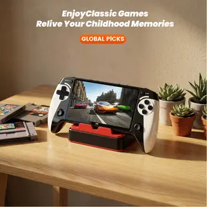 Portable Retro Game Console, 5.5-Inch Large Screen, 10 Emulator Support, Ultra HD Graphics Handheld Game Console, Ideal Gift for Birthdays, Fathers Day & Christmas