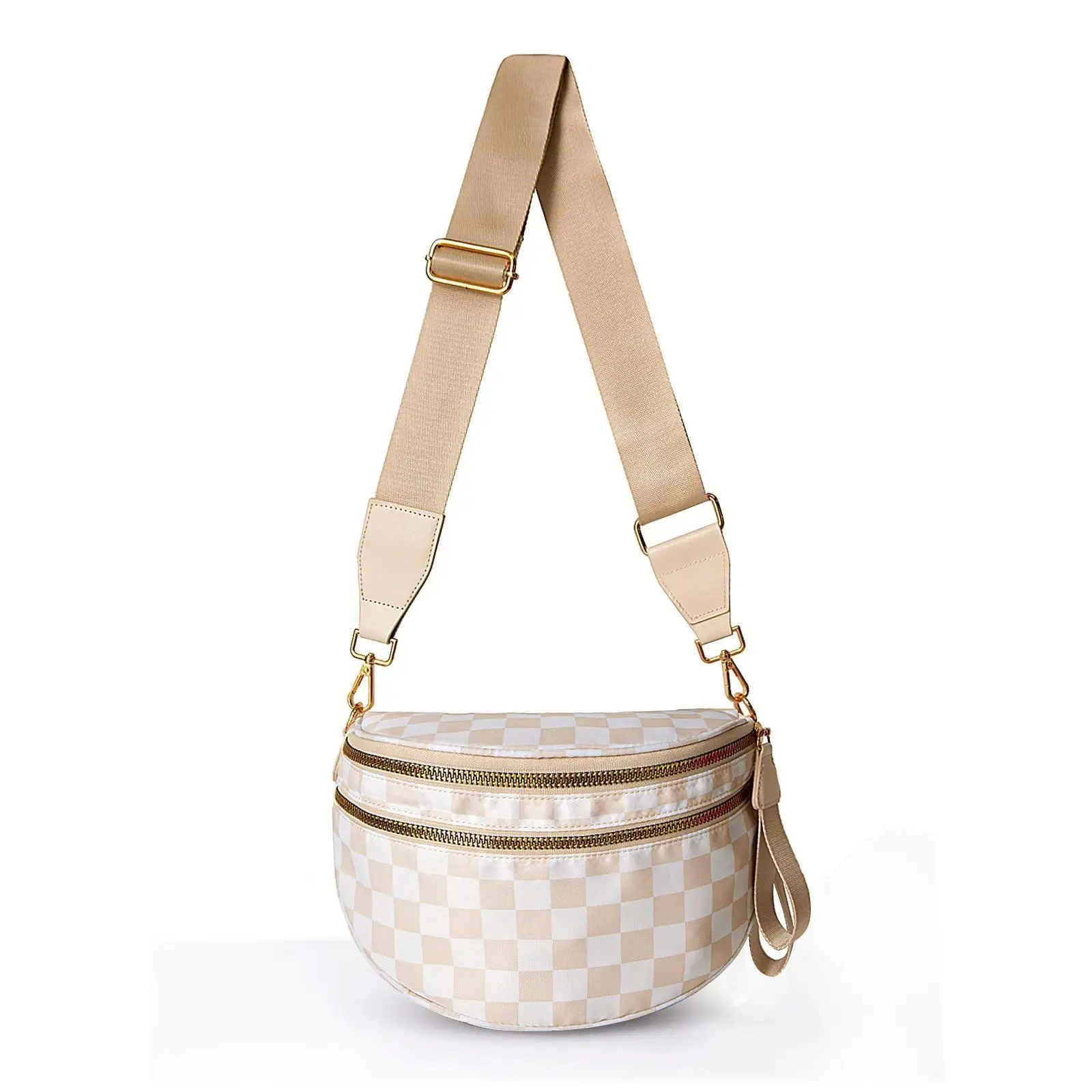 CN6030 Checkered Crossbody Bag Nylon Bum Bags for Women Spacious Handbags Purse Fanny Packs with Shoulder Strap TikTokShopHolidayHaul CN6030 Checkered Crossbody Bag Nylon Bum Bags for Women Spacious Handbags Purse Fanny Packs with Shoulder Strap TikTokShopHolidayHaul