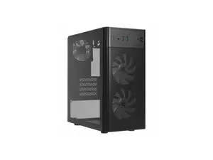 In Win CT Series 17.1L Small Form Factor Micro-ATX Mini Tower Chassis - Small Tower - Black - Tempered Glass, Mesh - 1 x Bay - 450 W - Power Supply Installed - Micro ATX, Mini ITX Motherboard Supporte