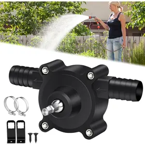 Drill Pump for Water Transfer, Self-Priming Electric Drill Powered Pump, Portable Hand Drill Water Pumps for Gasoline, Oil, Diesel, Aquarium, Garden – Heavy-Duty Transfer Pumps