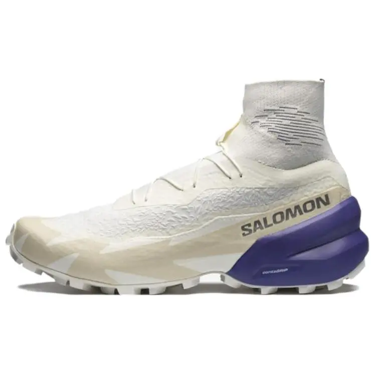 Salomon Speedcross Advanced Mid-Cut Trail Running Shoes for Men and Women: Lightweight, Cushioned, Slip-Resistant, Durable in Vanilla Color Trending Shoes, House White Official Shoes to Get / Maison Mihara Workout Sneakers