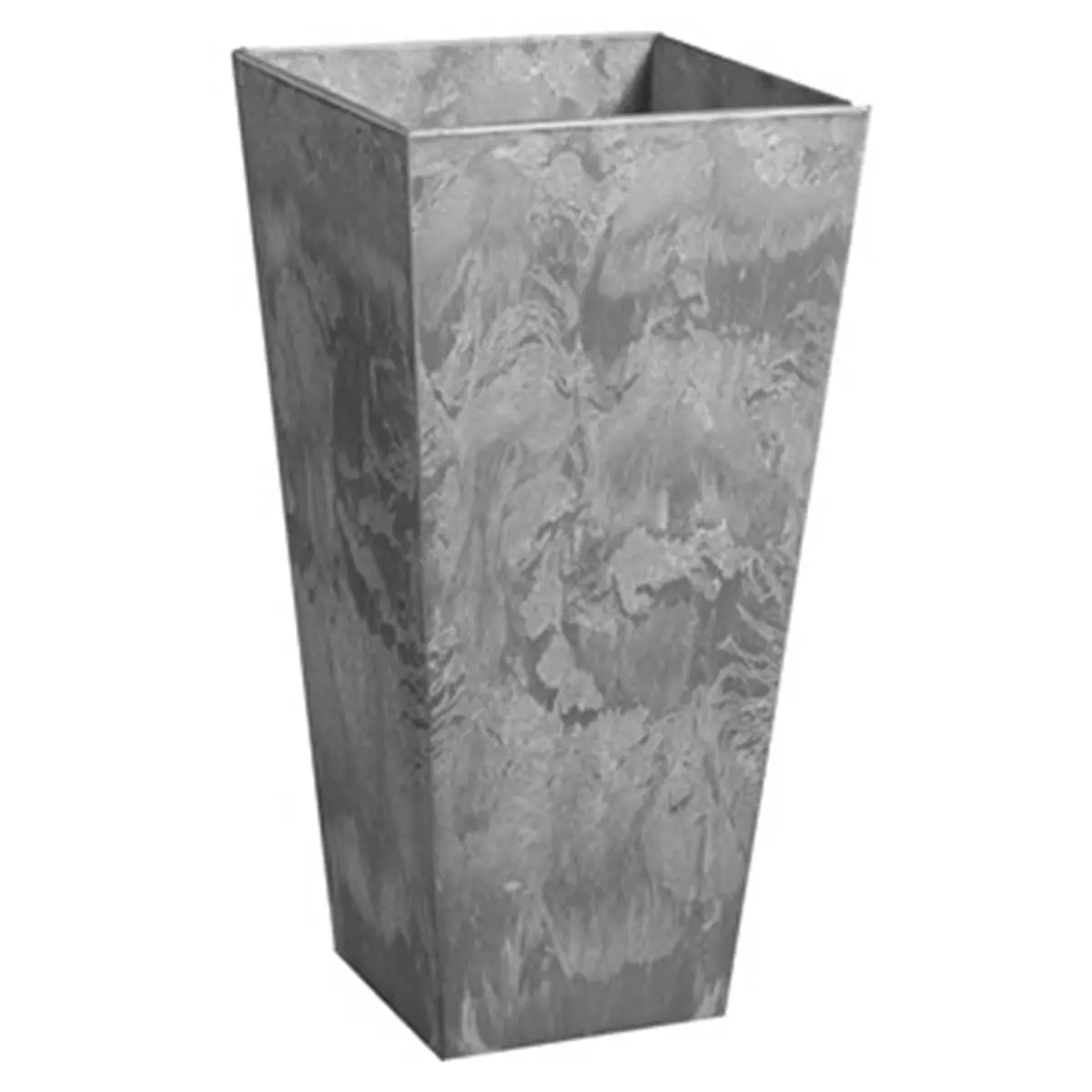 Novelty Manufacturing 12-in Square Ella Grey Garden Planter, Breathable Planting Container, Garden Accessories, Outdoor Decor for Container Gardening, 12 Inches