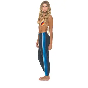 5 STRIPE SWEATPANTS - CHARCOAL // BLUE
