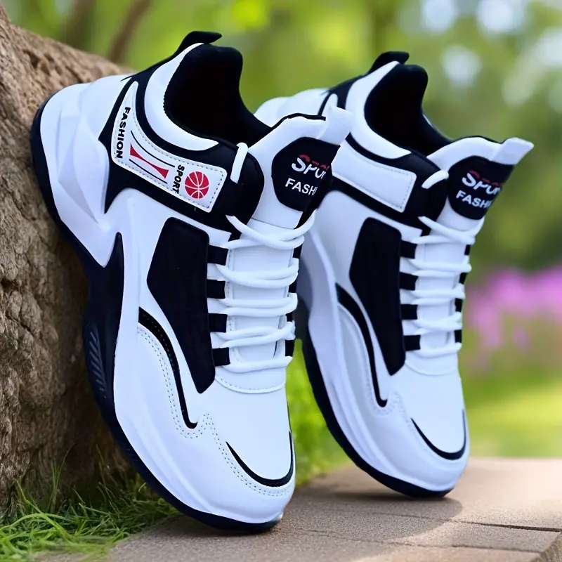 GGOR 2026 Spring New High-Top Sneakers for Men, Stylish And Versatile Casual Shoes, White High-Top Athletic Shoes for Road Running