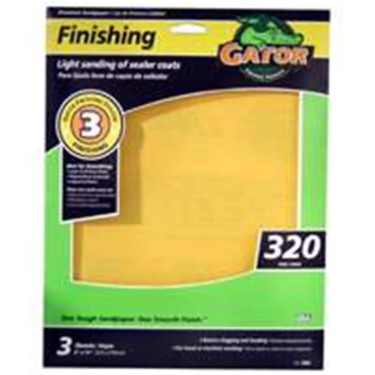 Ali Industries 7267 Sanding Sheet - 320 Grit, 9x11 in, Reptile & Amphibian Cleaning Tool, Color-Coded Step System, Sealer Prep, De-Whickering Primers, Scuffing Tasks, 9 X 11 In, Sealers