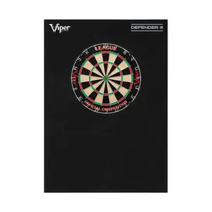 Viper 42-9031 League Sisal Dartboard & Wall Defender III, Red