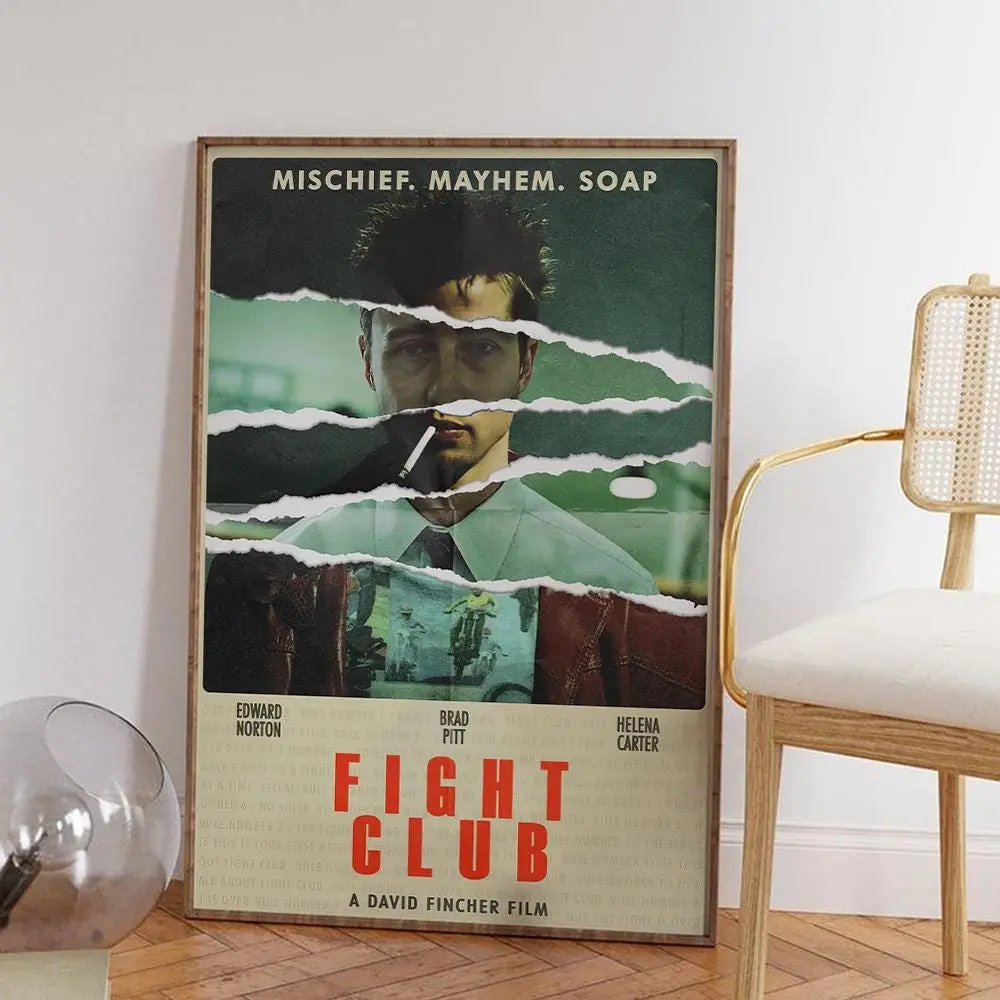 [NO FRAME] Fight Club Movie Poster High Definition Wall Art Print