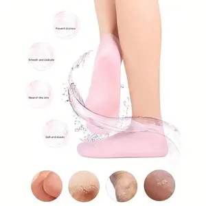 Silicone Moisturizing Foot Care Set, Exfoliating & Softening Cracked Heels, High Elasticity Reusable Nighttime Treatment Essentials