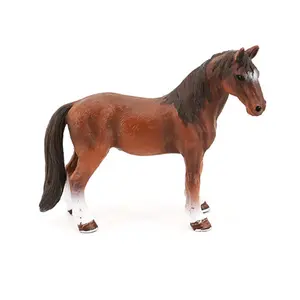 Plastic Imitation Animal Toy Wild Horse Model, Realistic Horse Figure for Playtime Fun, Educational Toy for Kids